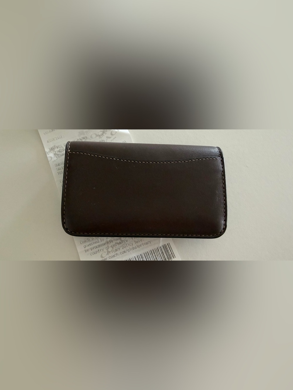 Coach Dark Brown Leather Wallet - Picture 5 of 5